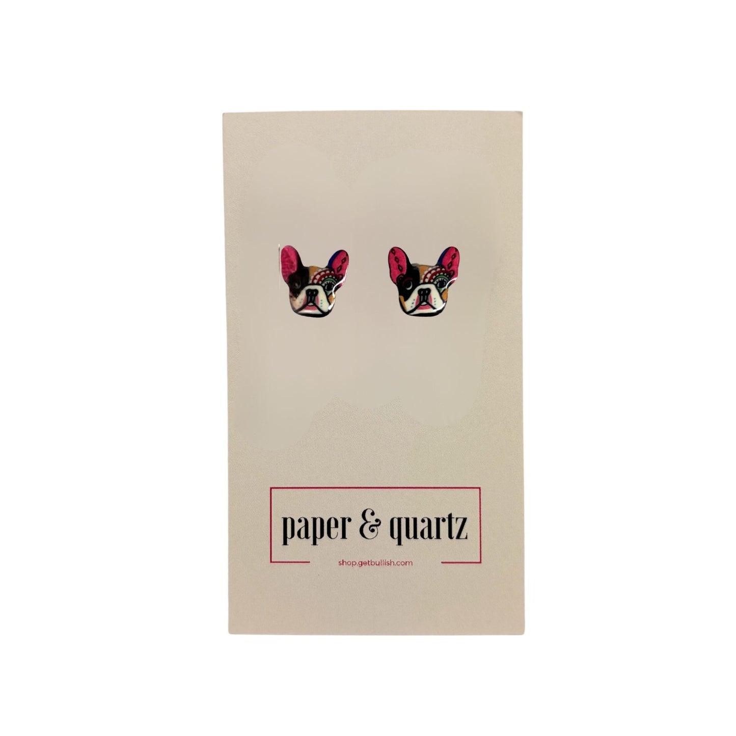 Graffiti Dog Stud Earrings | Street Art Novelty Earrings