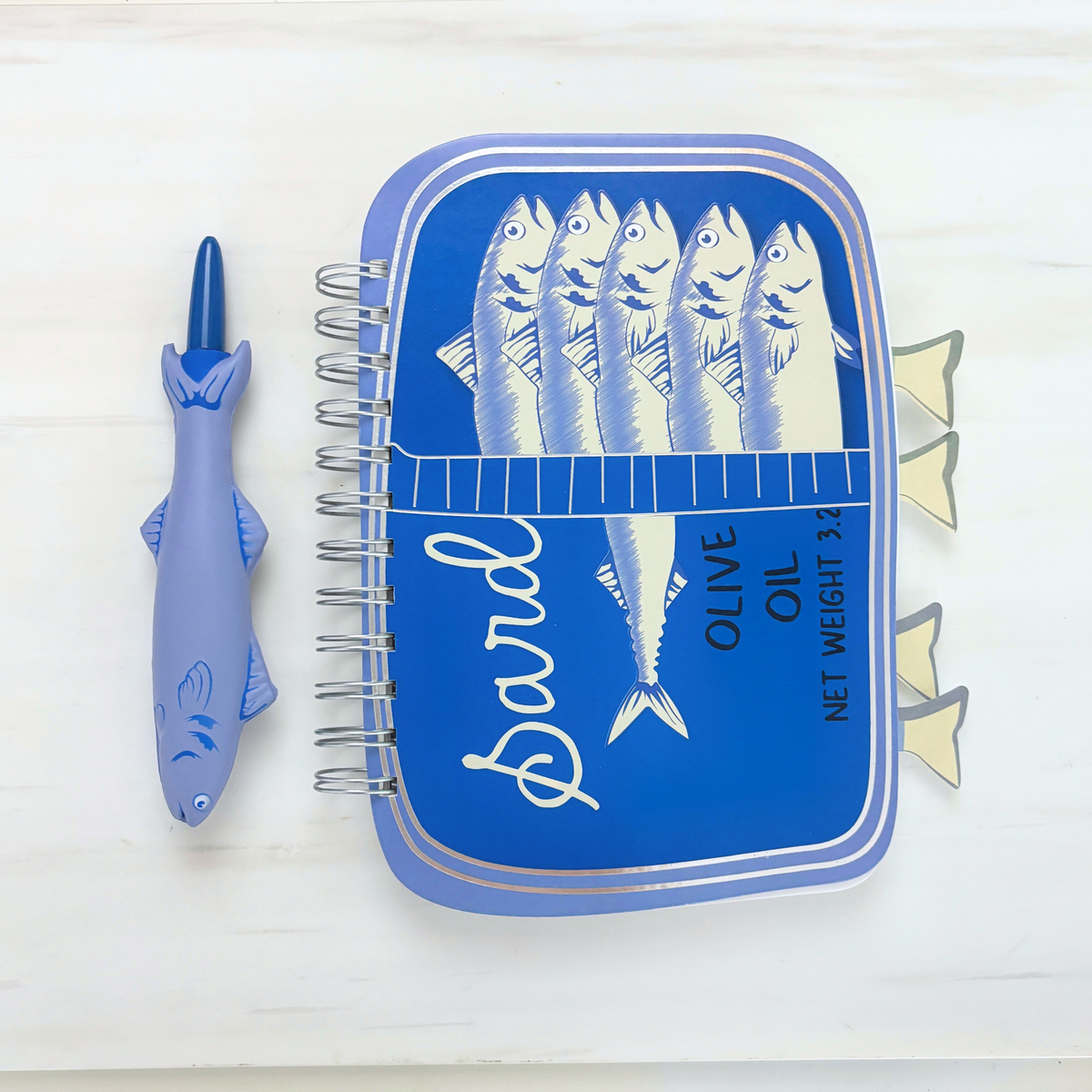 Sardine Squishy Pen | Fish-Shaped Ballpoint Pen | NPW-NPW-The Bullish Store