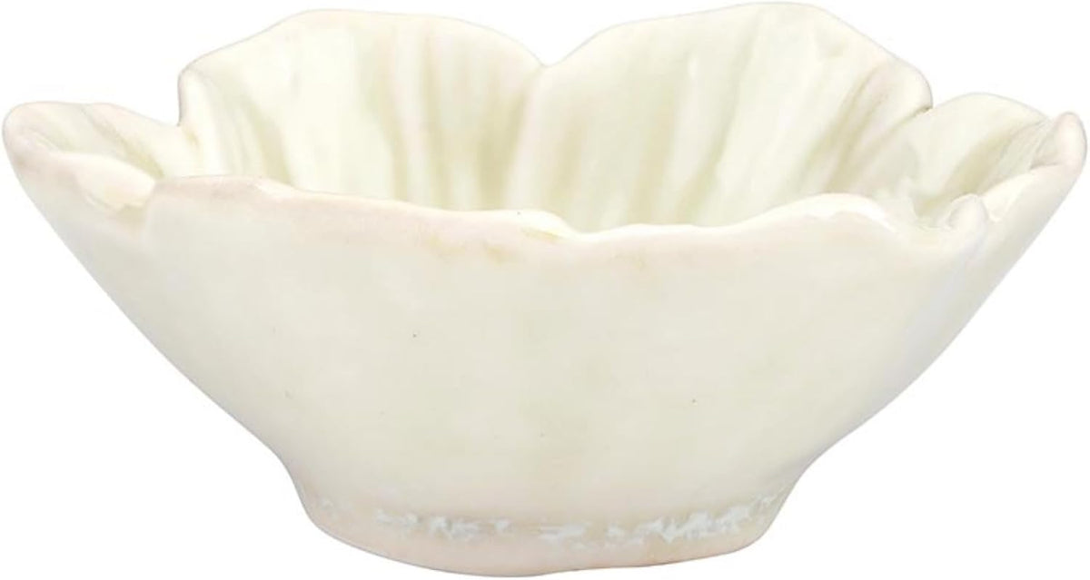 Lily Garden Stoneware Bowl | Cream Floral Catch-All | 47th & Main