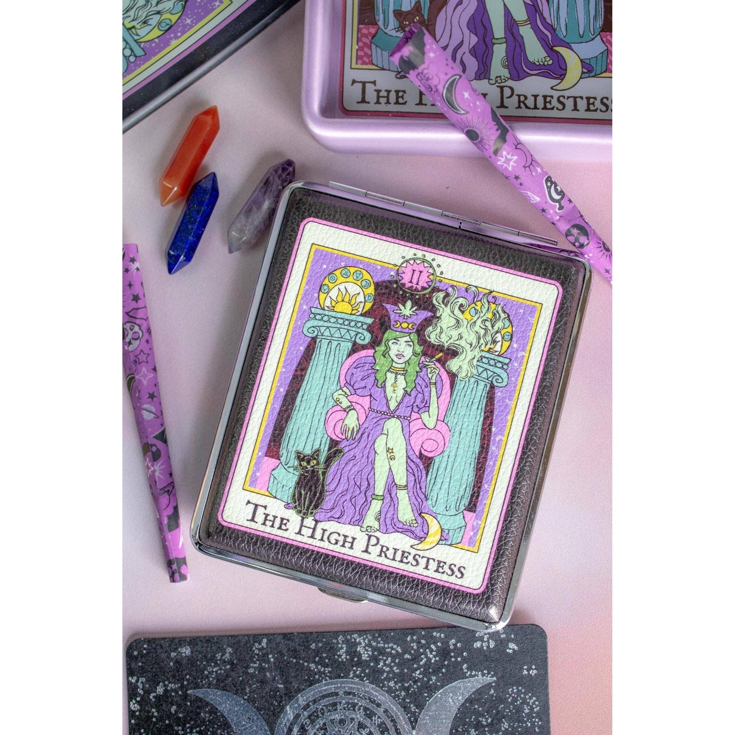 High Priestess Tarot Joint Case | Tarot Card Cigarette & Joint Holder