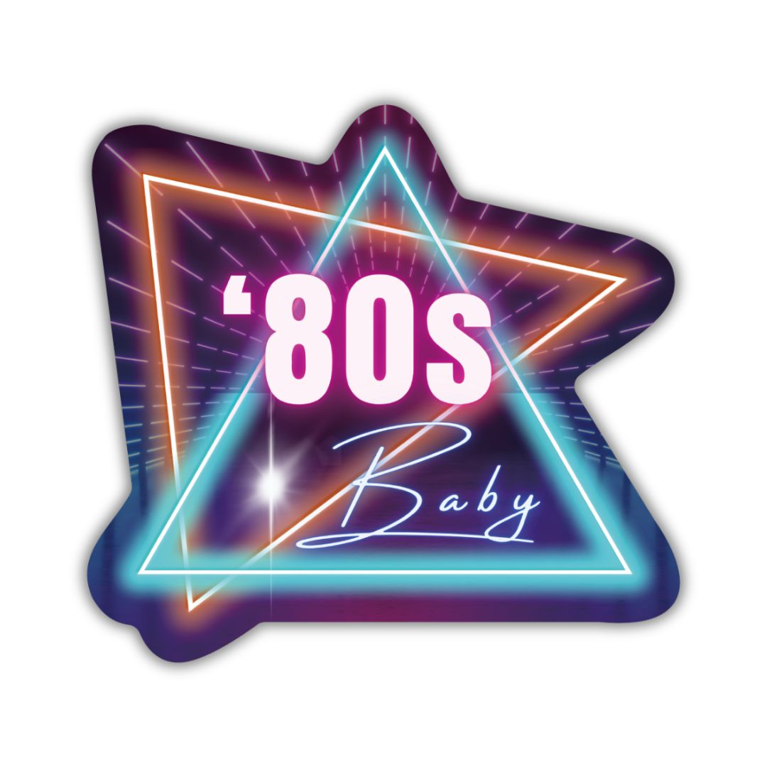 80's Baby Retro Vinyl Die Cut Sticker