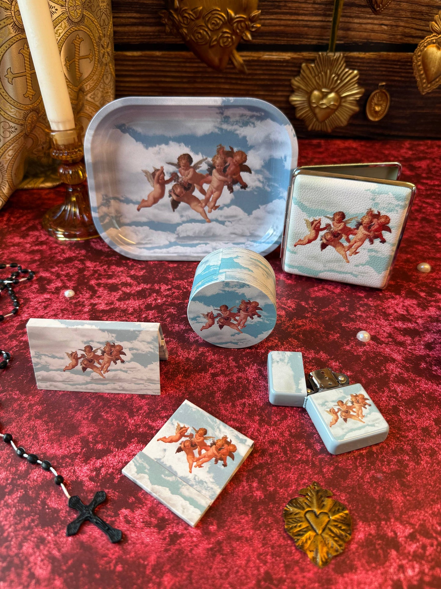 Cherub Trinket Tray | Vintage Angel Cherub Decorative Tray | Whimsical Jewelry & Catchall Dish