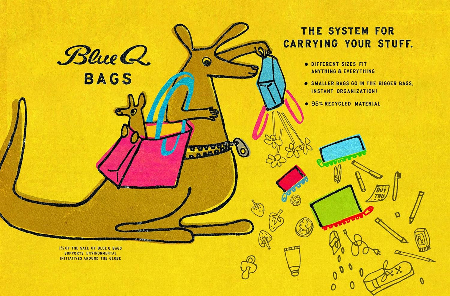 Hummingbird Shopper Tote Bag | Bird Lover Shopping Bag | 16" x 15" | BlueQ at GetBullish