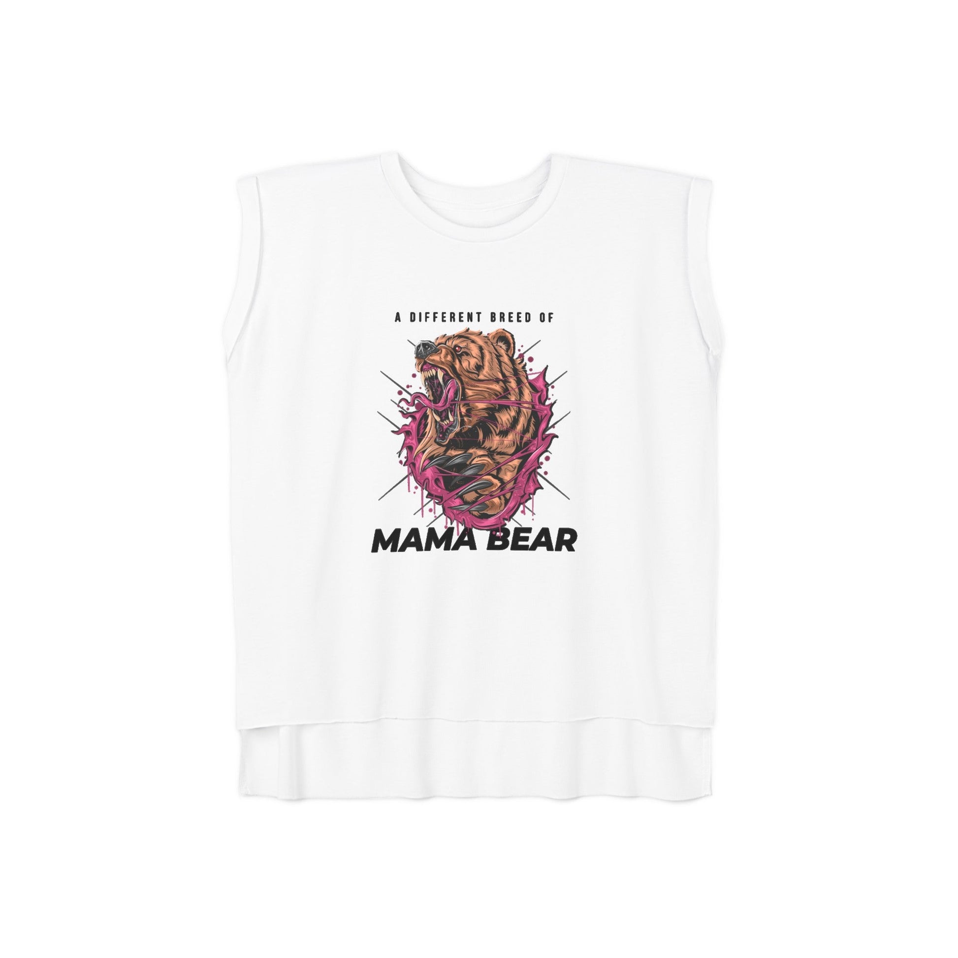 A Different Breed of Mama Bear Women’s Flowy Rolled Cuffs Muscle Tee | Mothers Day