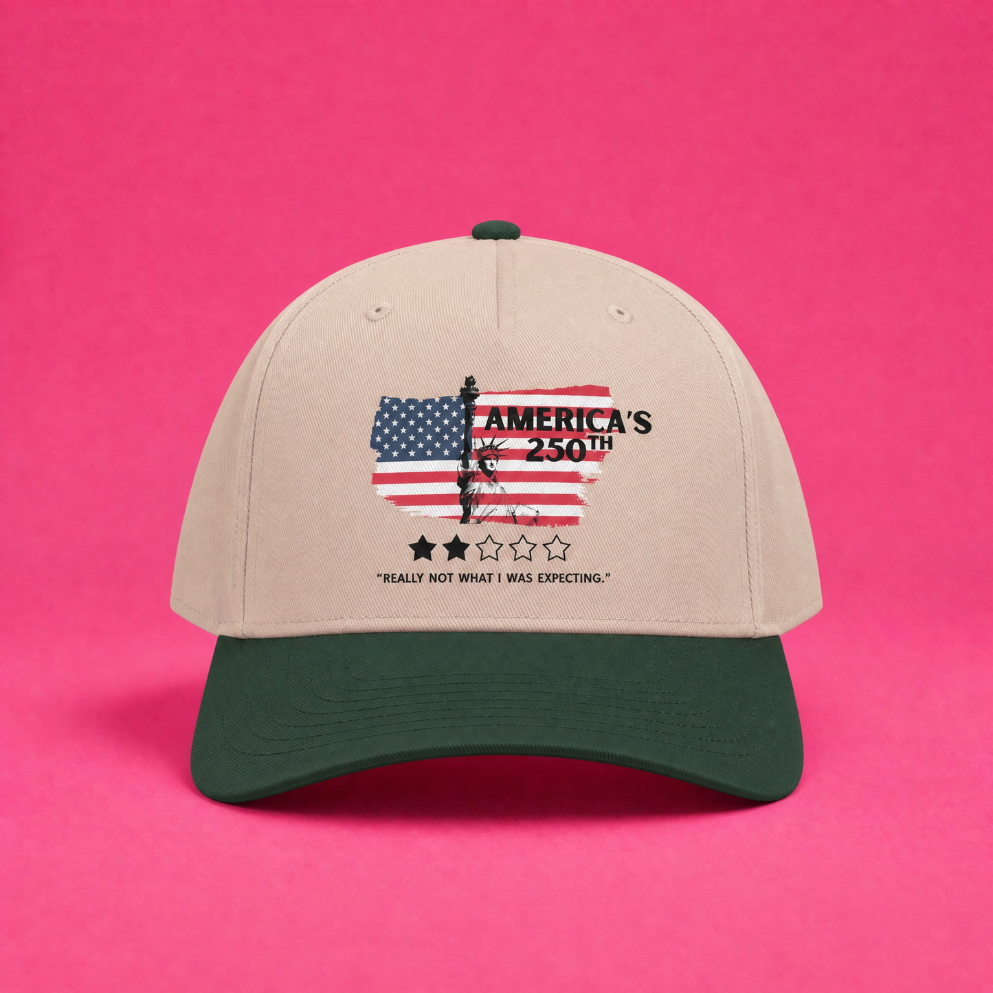 America’s 250th 2 Out of 5 Stars Mid Profile Baseball Cap