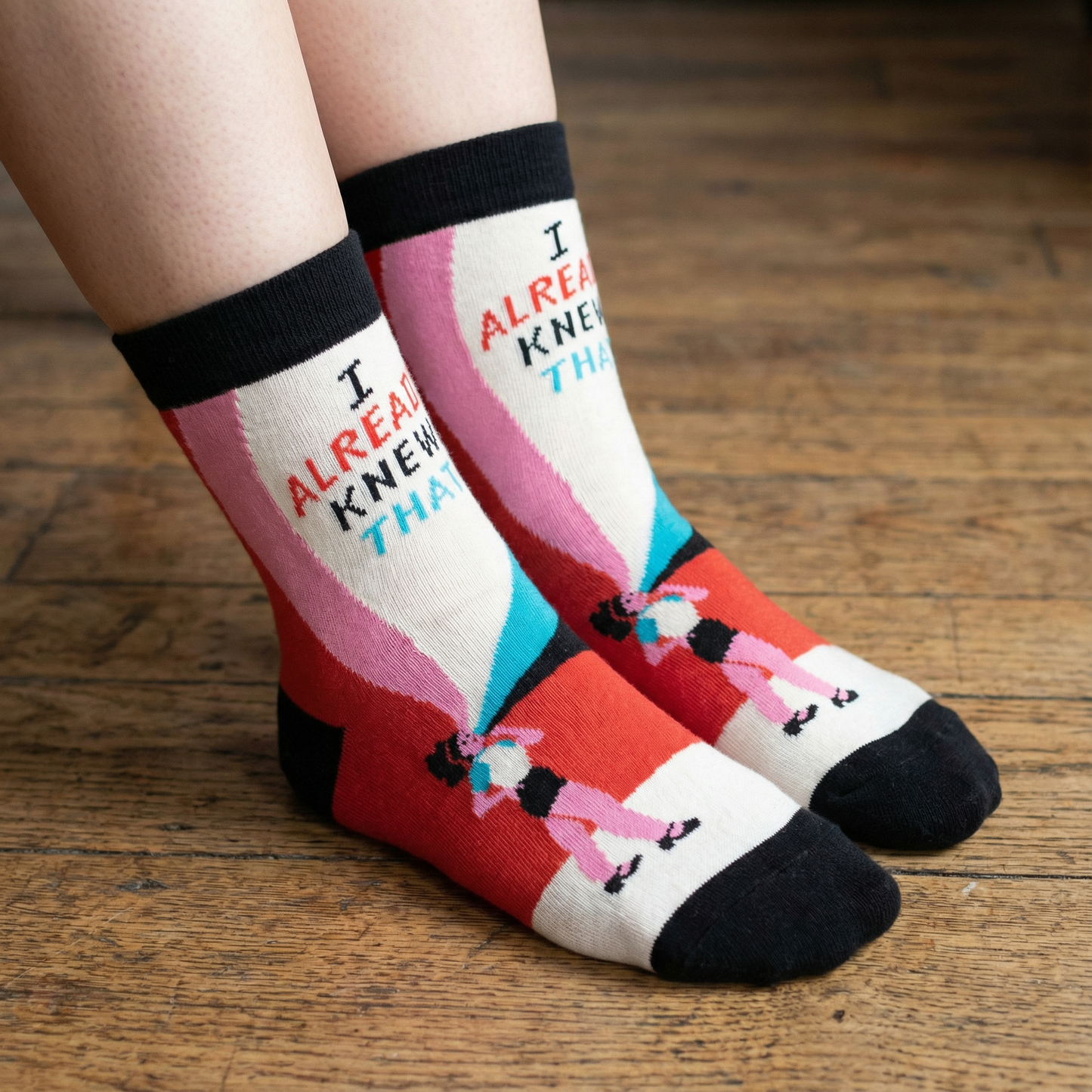 Anti-Mansplaining I Already Knew That Women's Ankle Socks | BlueQ at GetBullish