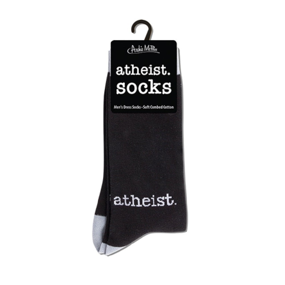 Atheist Men's Socks in Black and Gray