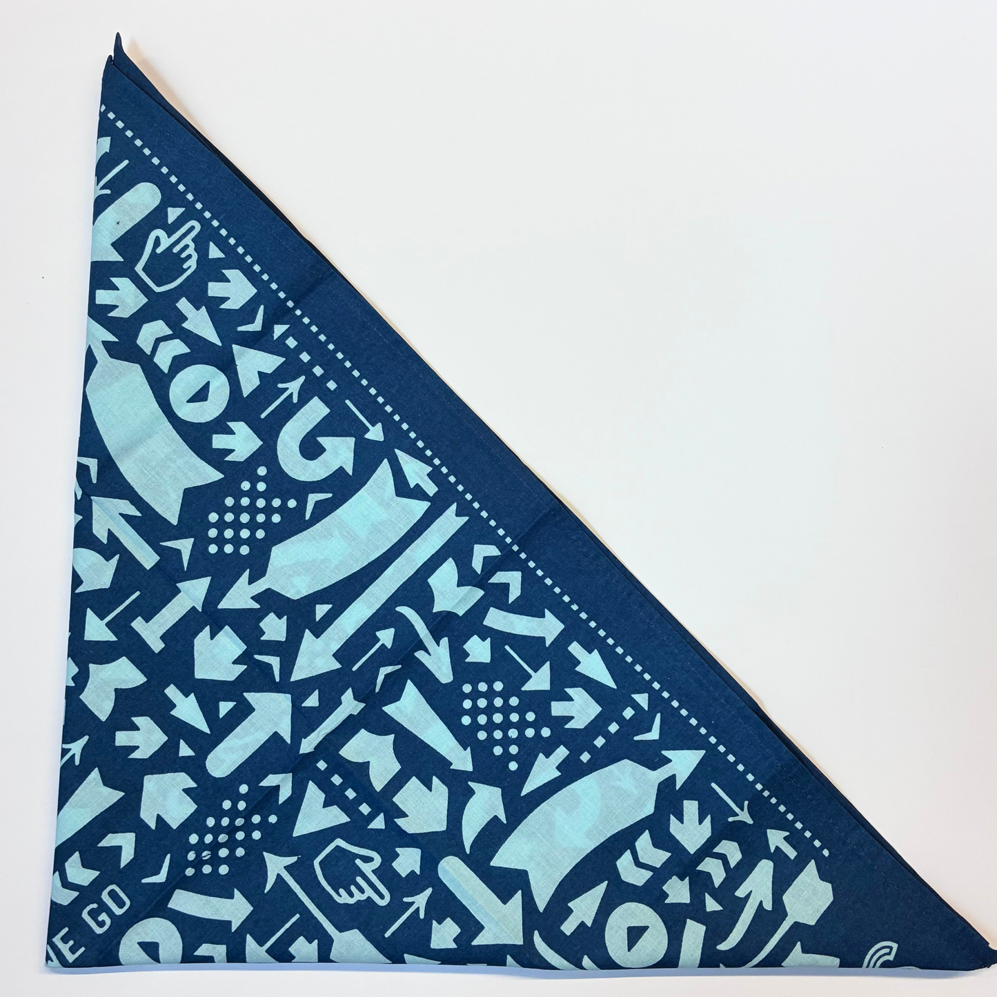 Away We Go Road Trip Bandana | Cotton Headwrap Scarf | 22'' x 22''