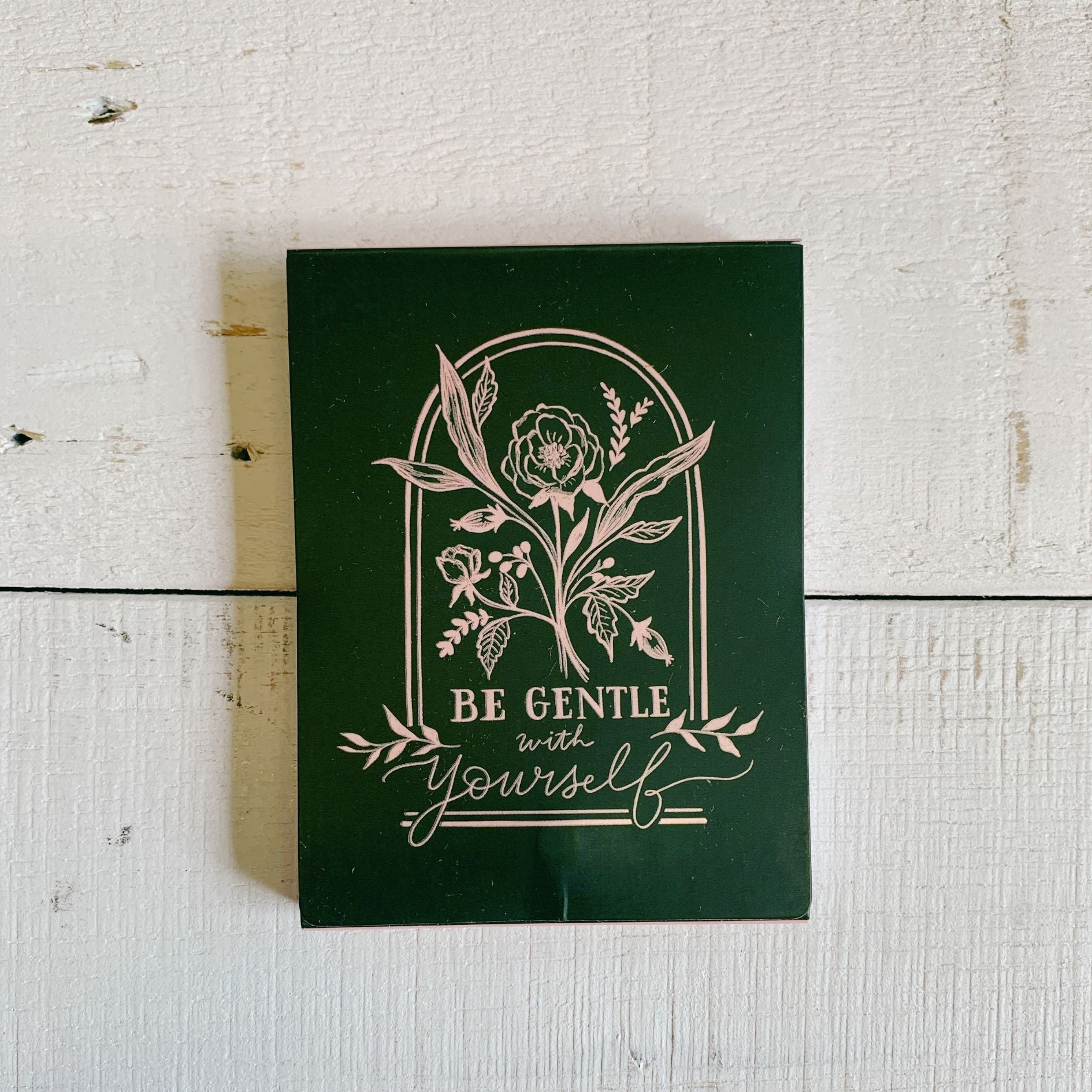 Be Gentle With Yourself Self Care Pocket Note | Magnetic Closure Petite Notebook | 3"x 4"