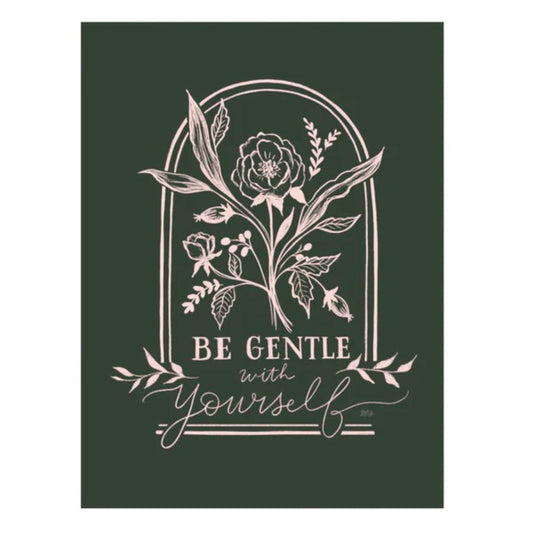 Be Gentle With Yourself Self Care Pocket Note | Magnetic Closure Petite Notebook | 3"x 4"
