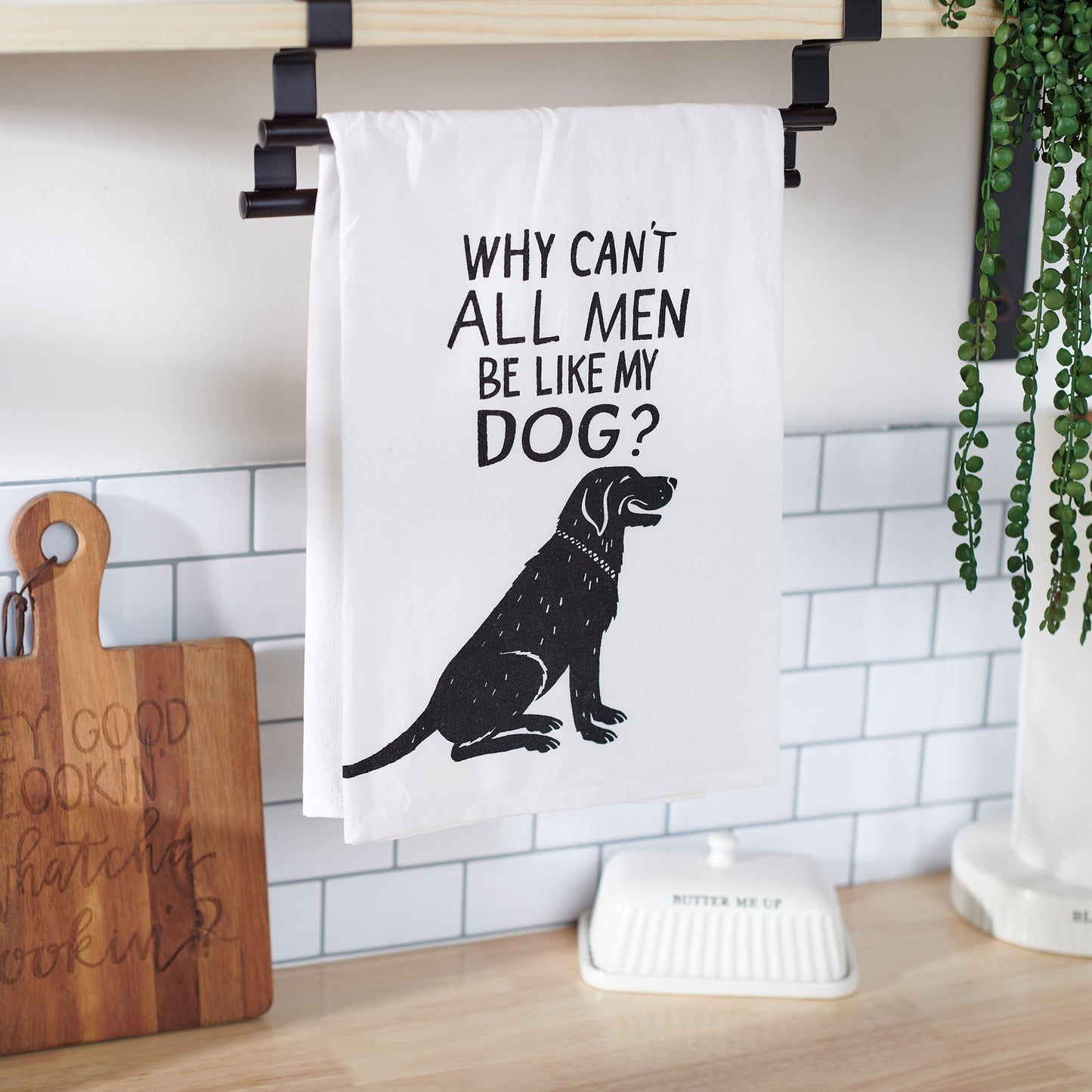 Be Like My Dog Kitchen Towel | 28" x 28"