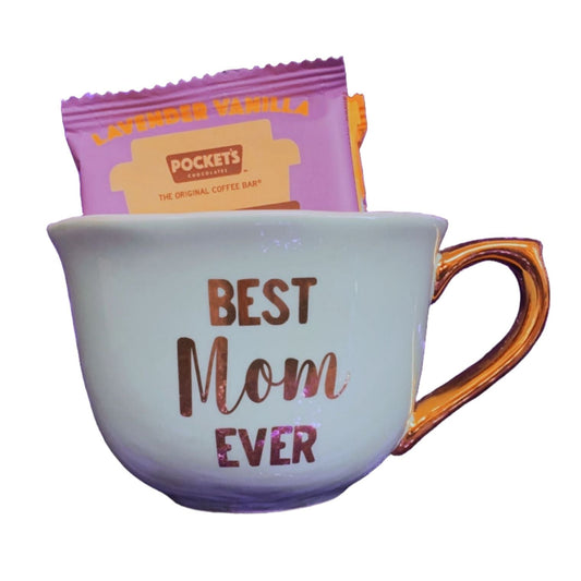 Best Mom Ever Teacup Filled with Coffee Chocolates
