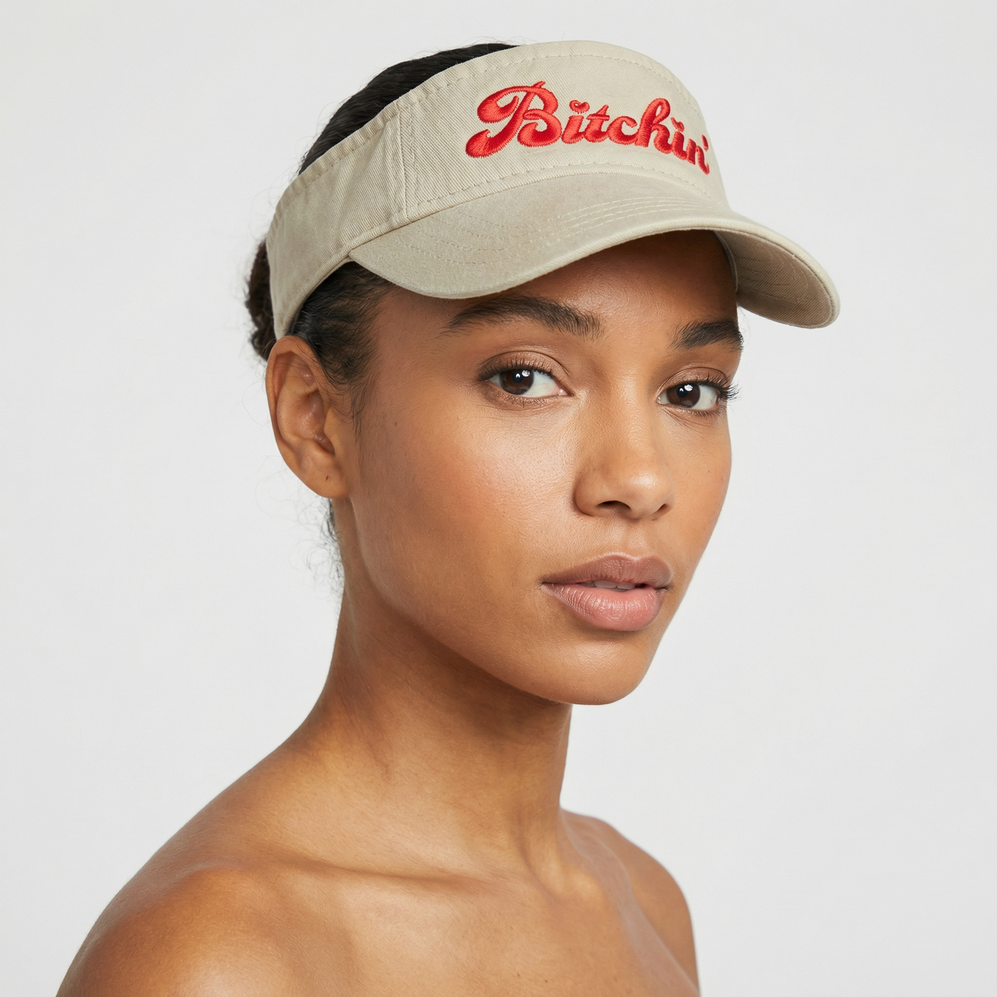 Bitchin' Visor | Funny Embroidered Velcro Sun Hat | Adjustable Outdoor Beach Cap | Smartass & Sass at GetBullish
