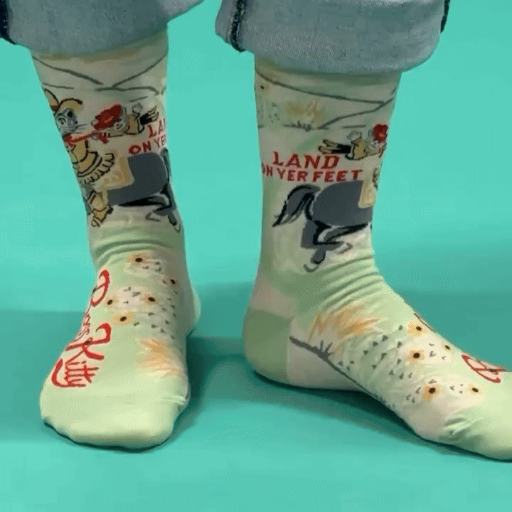 Boss Kitty Women's Crew Socks | Novelty Funny Socks | BlueQ at GetBullish