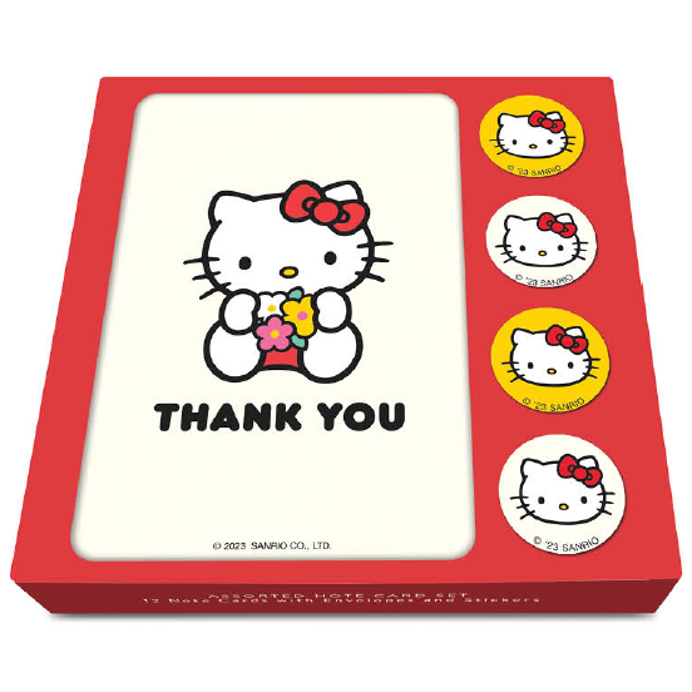 Boxed Notecard Set Hello Kitty Classic Red | Message Greeting Card Set