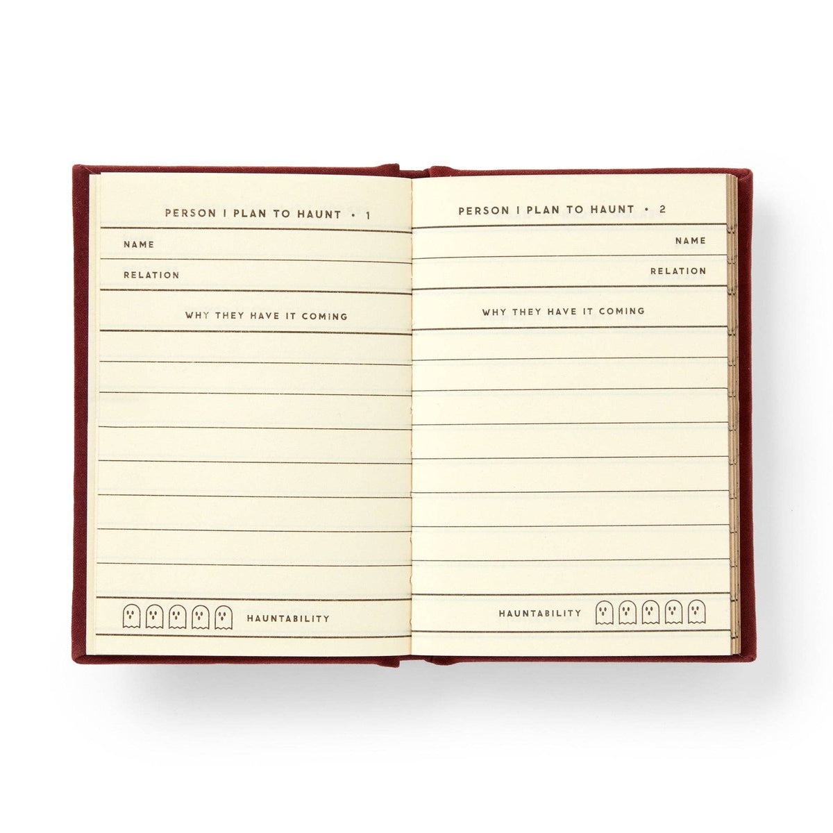 Brass Monkey People I Plan To Haunt Tiny Diary-Chronicle Books-The Bullish Store