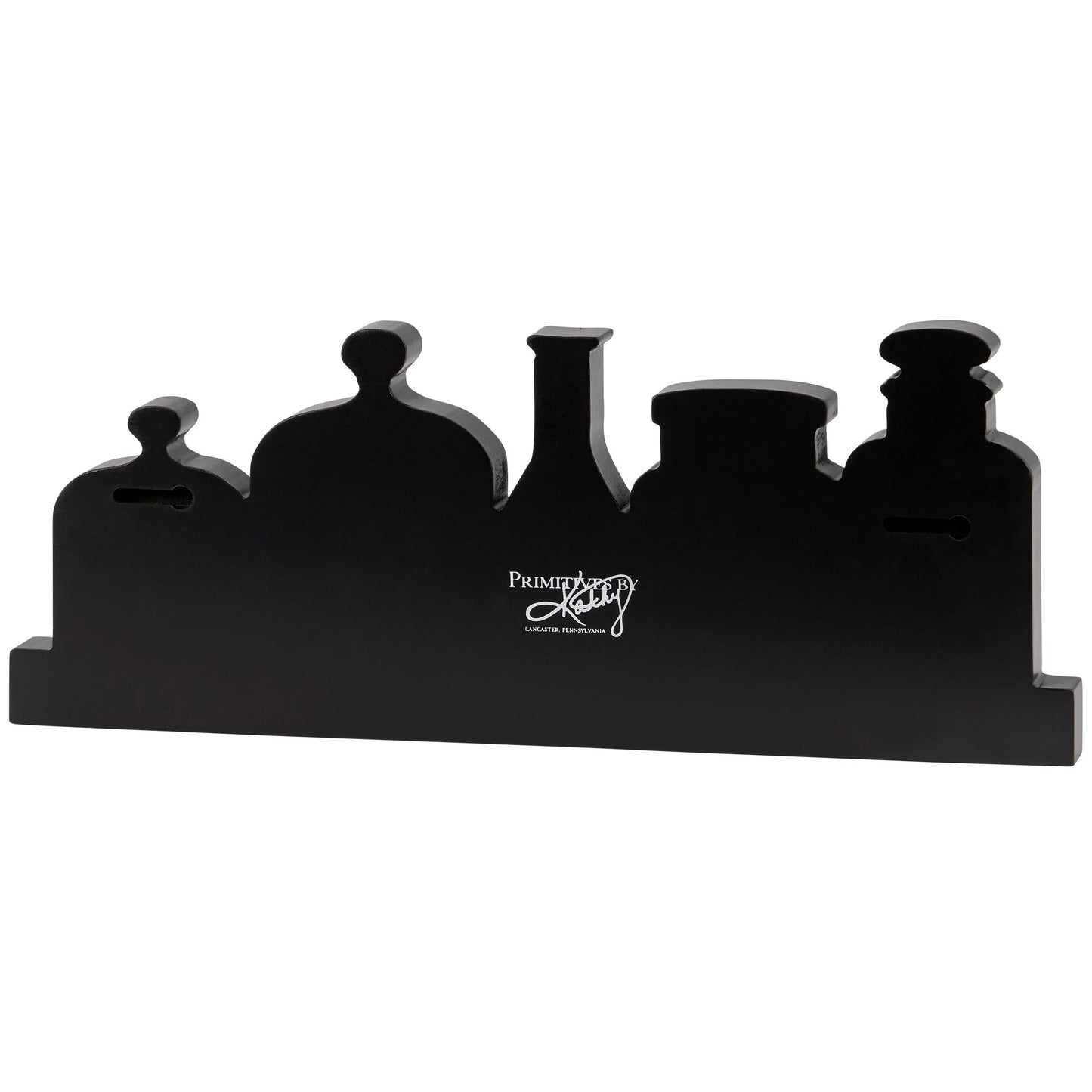 Brew Bottles Spooky Wooden Stand-Up Decor | Rustic Halloween Home Accent