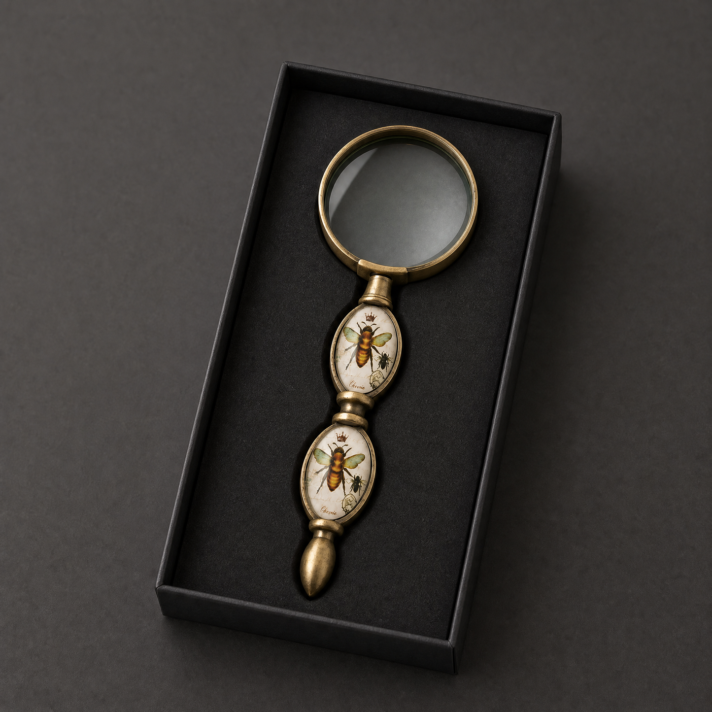 Bumble Bee Magnifier | Bronze and Glass Giftable Magnifying Glass-Value Arts-The Bullish Store