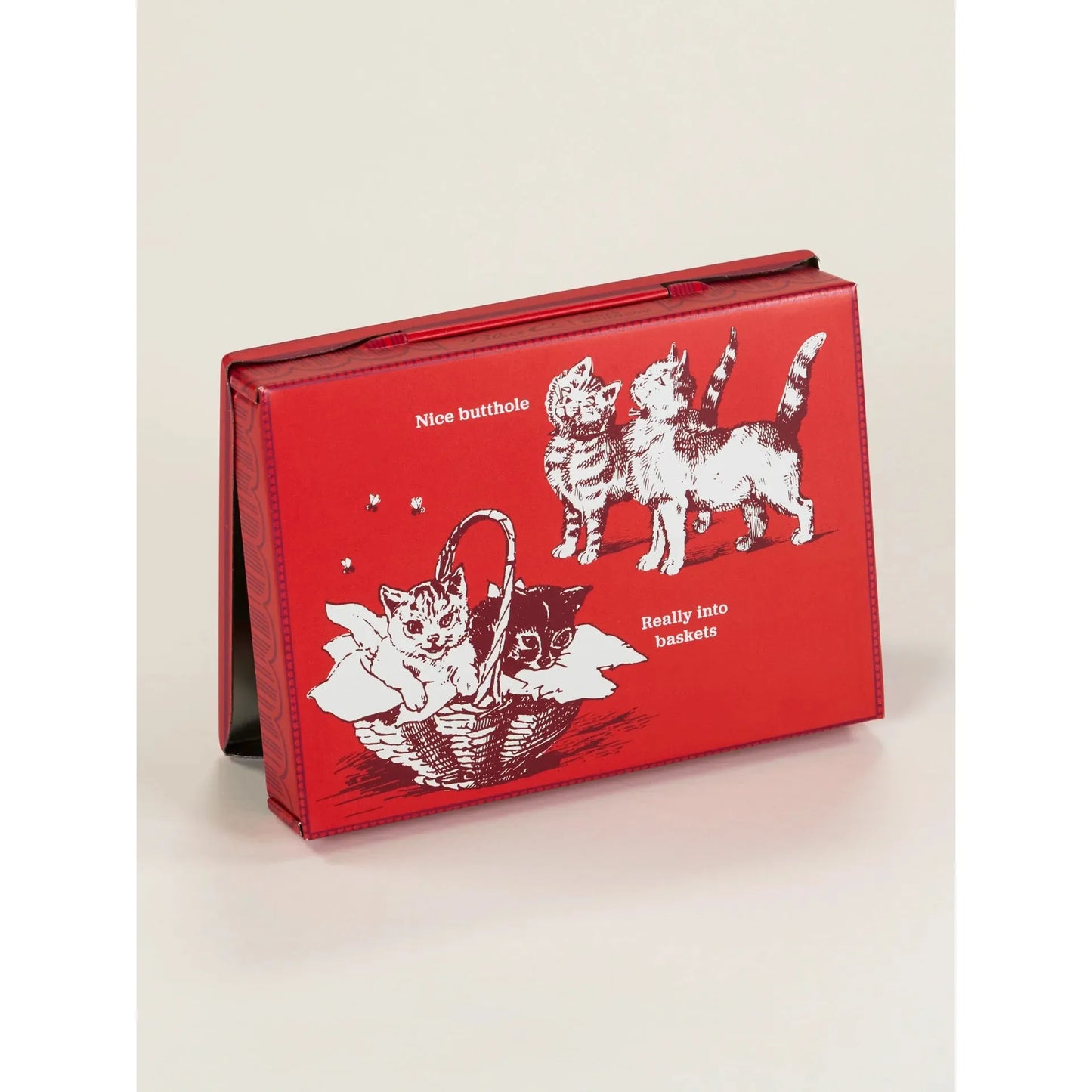 Cat Box Pocket Box | Small Tin Case | 4.25" X 0.75" | BlueQ at GetBullish