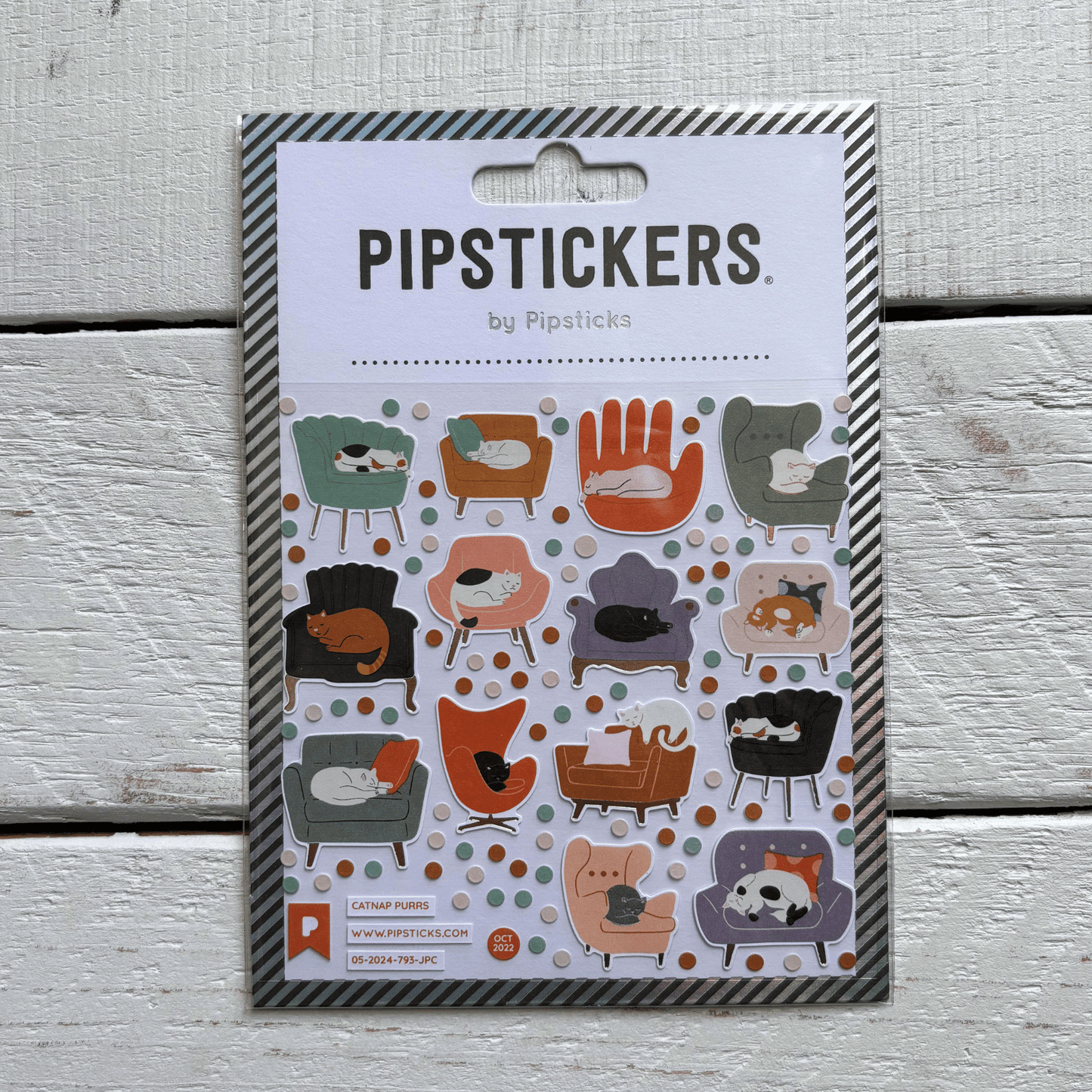 Catnap Purrs Stickers | Lazy Cats Sleeping Decorative Decals | Sticker Lovers Collection