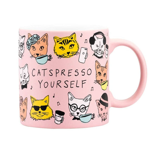 Catspresso Yourself Mug | Pink Coffee Mug
