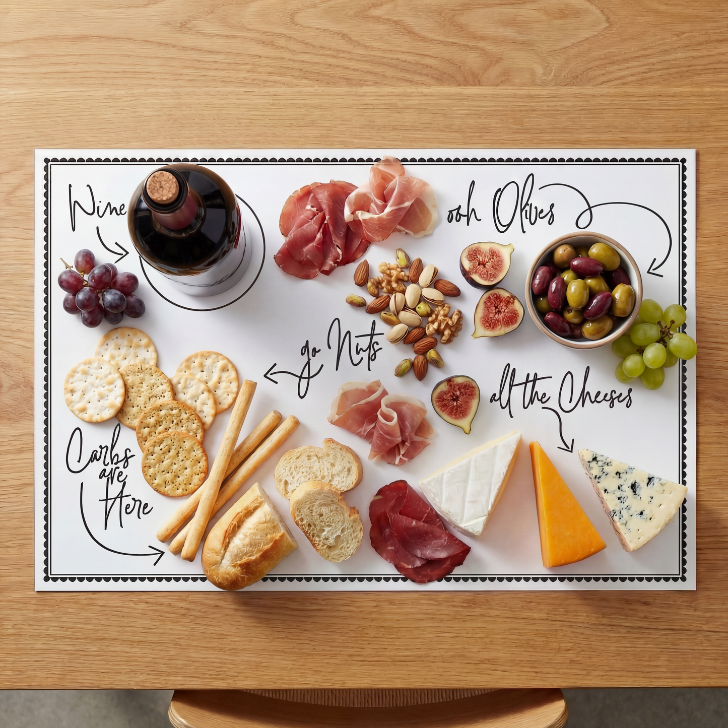 Charcuterie Paper Cheese Board | 50" x 18"