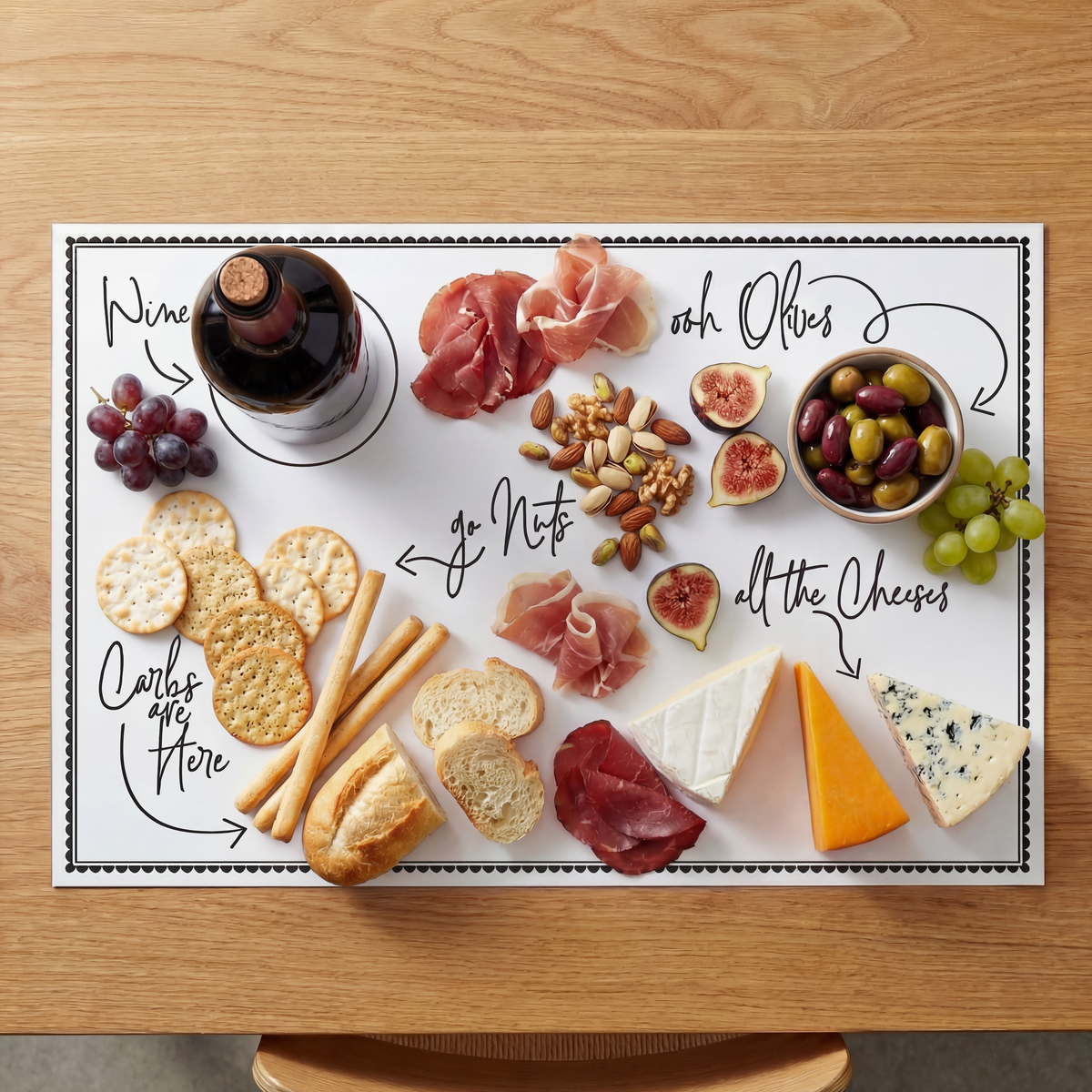 Charcuterie Paper Cheese Board | 50" x 18"