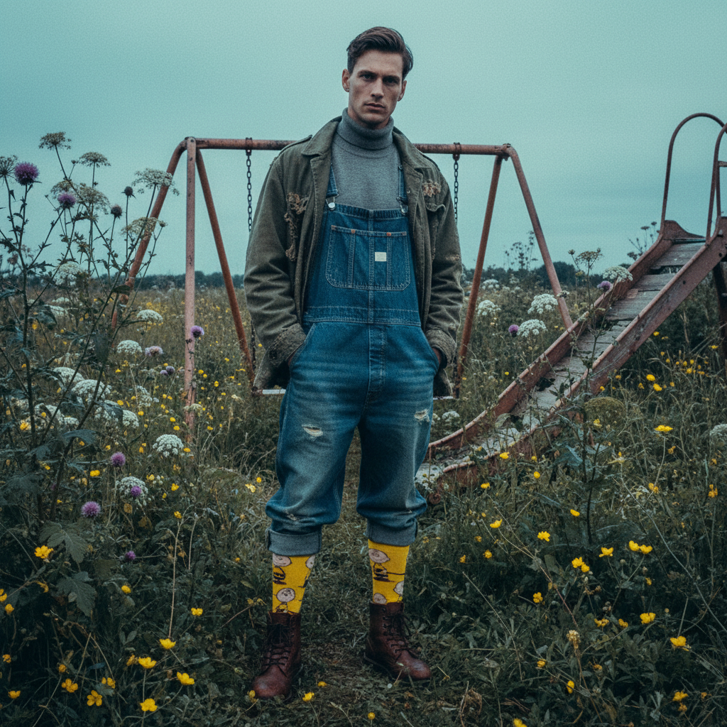 Charlie Brown Men’s Crew Socks | Fun Peanuts Cartoon Crazy Socks