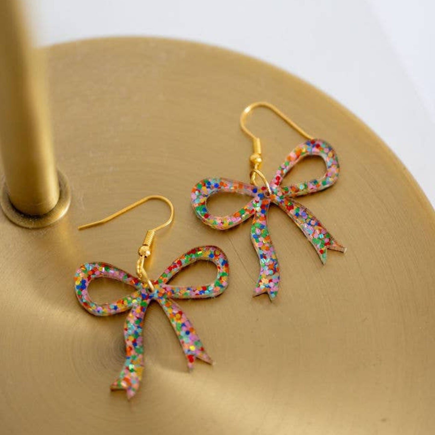 Confetti Bows Dangle Earrings