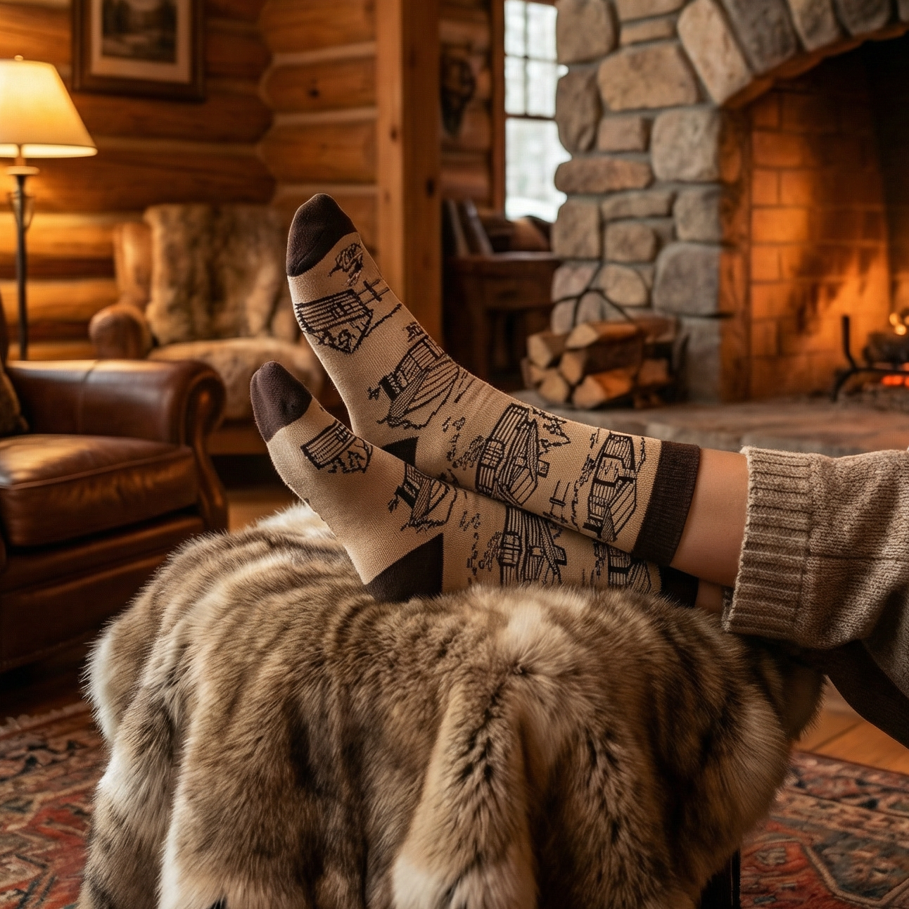Cozy Cabin Socks