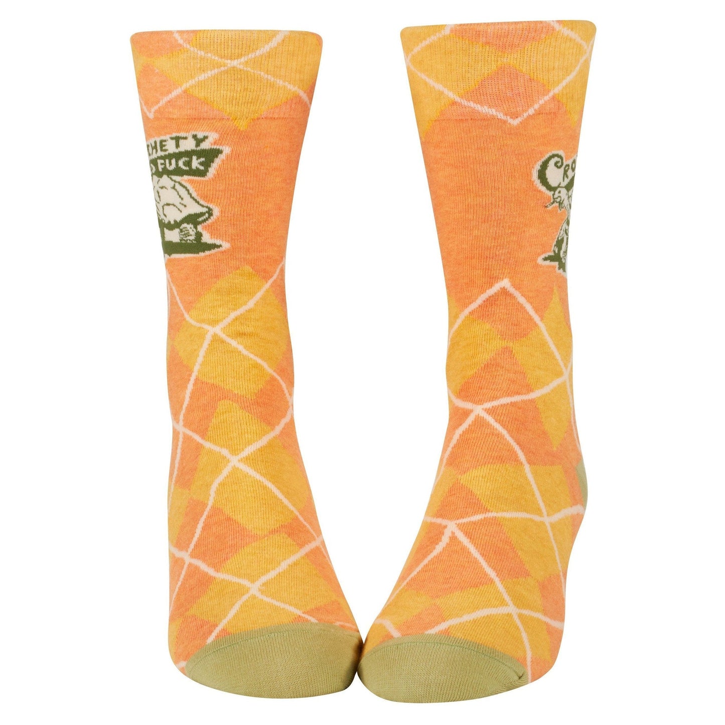 Crotchety Old Fuck Men's Crew Socks | Novelty Funny Socks | BlueQ at GetBullish