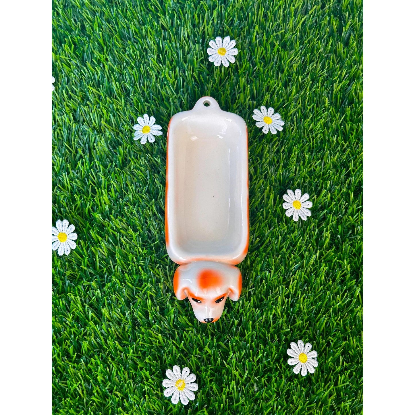 Dachshund Ash Tray | Vintage-Inspired Dog Dish for Ashes or Trinkets