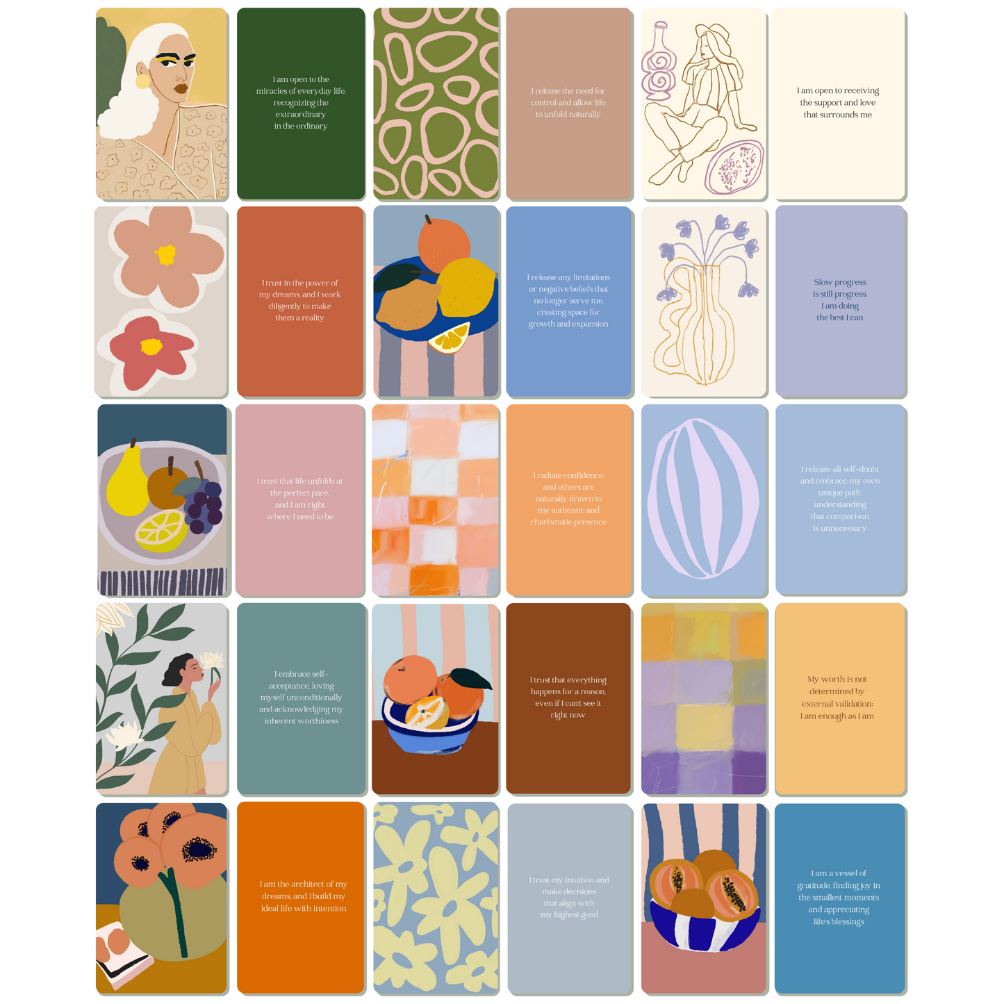 Daily Affirmation Cards | Positive & Mindful Words of Encouragement For Women