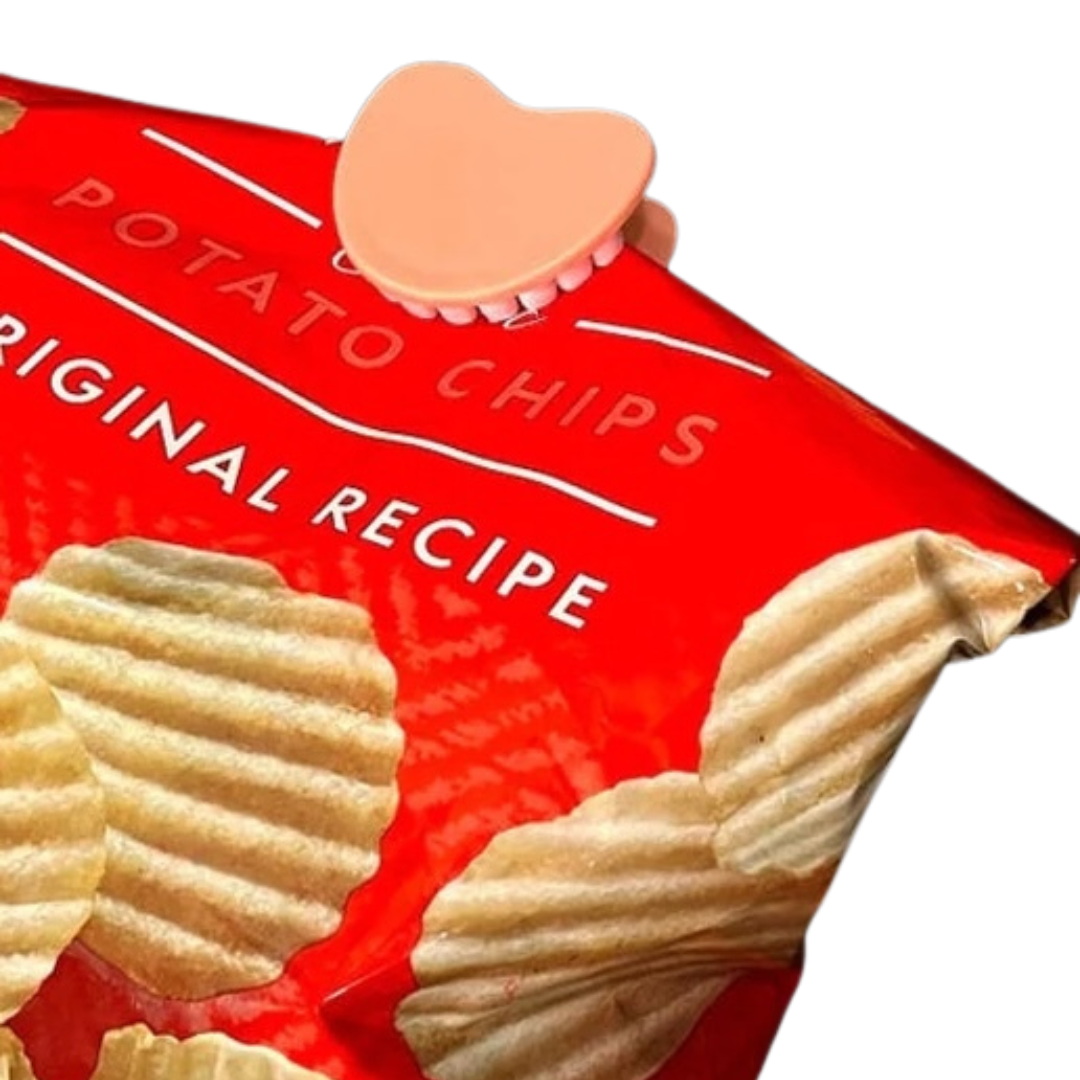 Denture Chip Clips | Set of 4 Teeth-Shaped Bag Clips