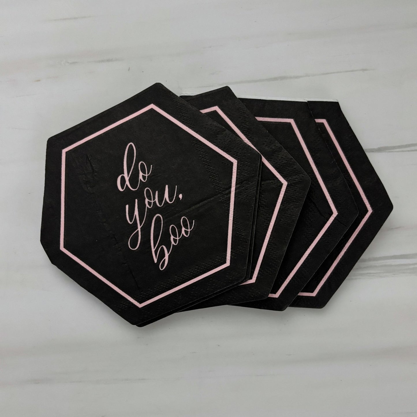 Do You, Boo Die-Cut Party/Beverage/Cocktail Napkins