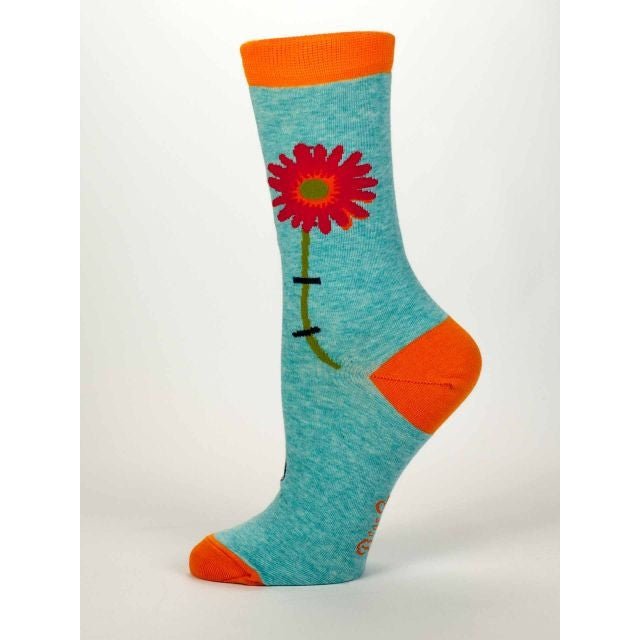 Easy to Squeeze Women's Quirky Crew Socks Featuring Illustrated Vise