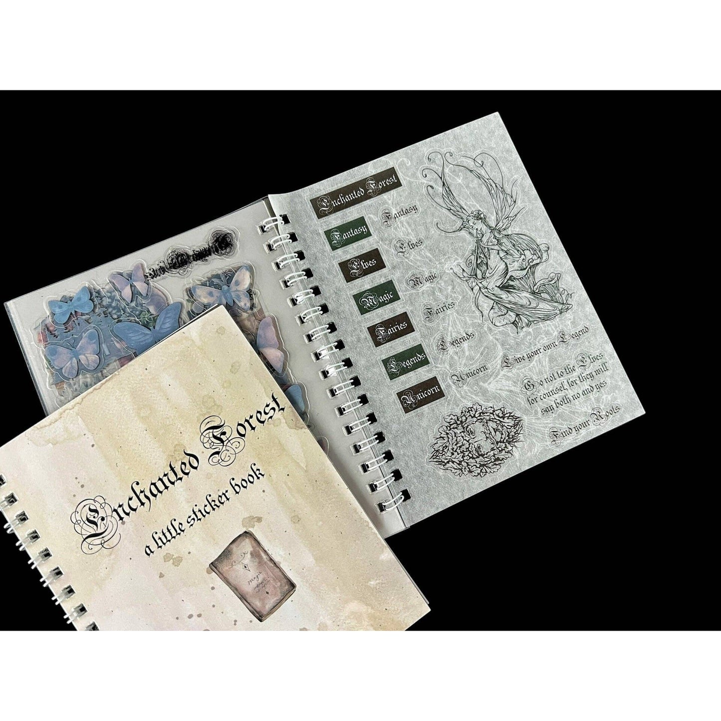 Enchanted Forest Mini Sticker Book | 6 Pages Fairy Design Decals