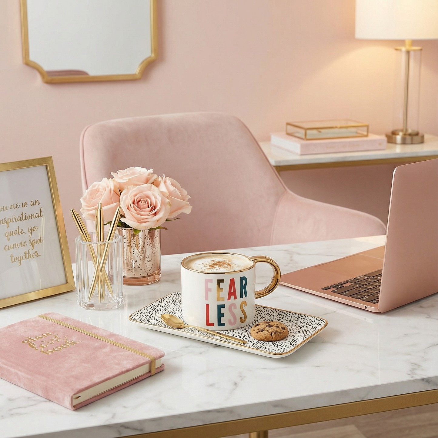 Fearless Mug, Tray and Spoon Set