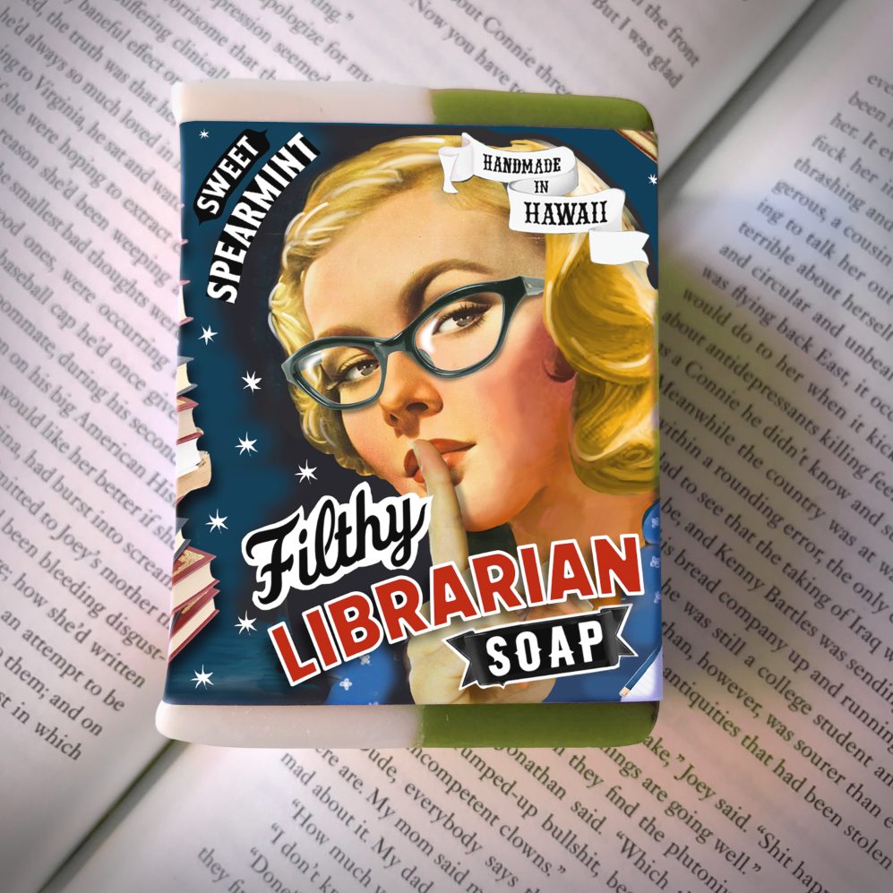Filthy Librarian Soap in Sweet Spearmint Scent | Natural Skincare Bar Soap