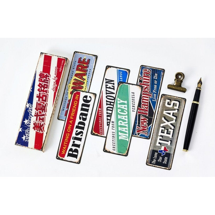 From Caracas to Colorado: 30-Pack of Cities and States Paper Bookmarks