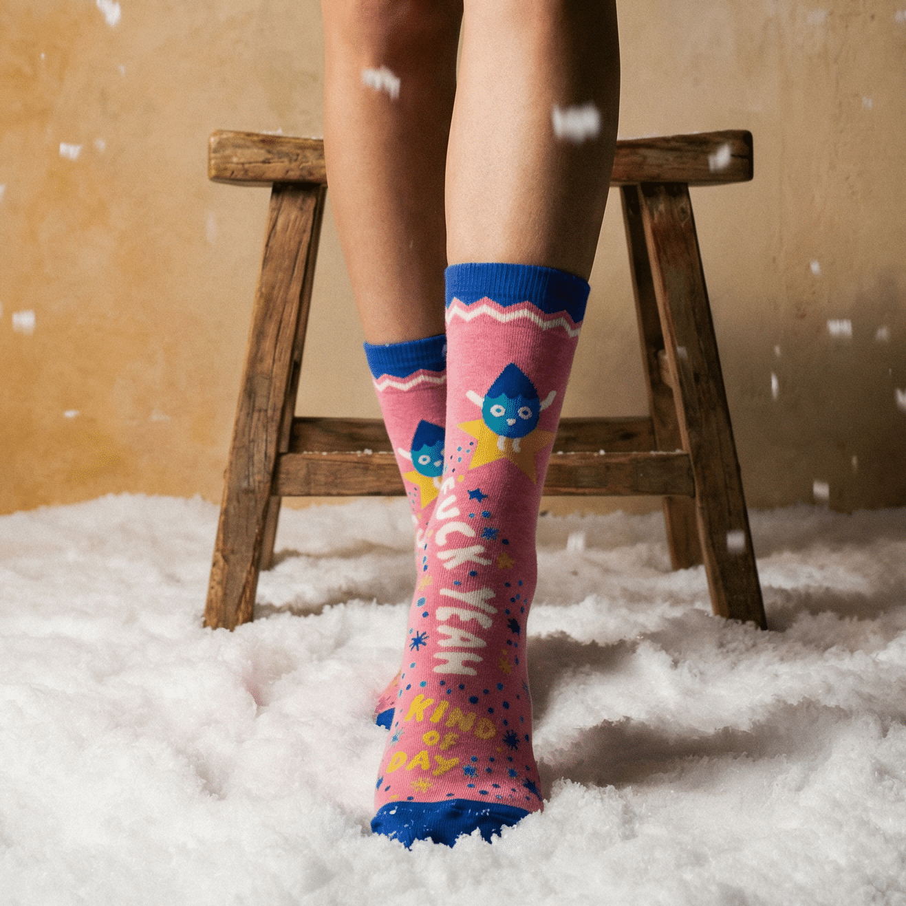 Fuck Yeah Kind Of Day Women's Crew Socks | BlueQ at GetBullish