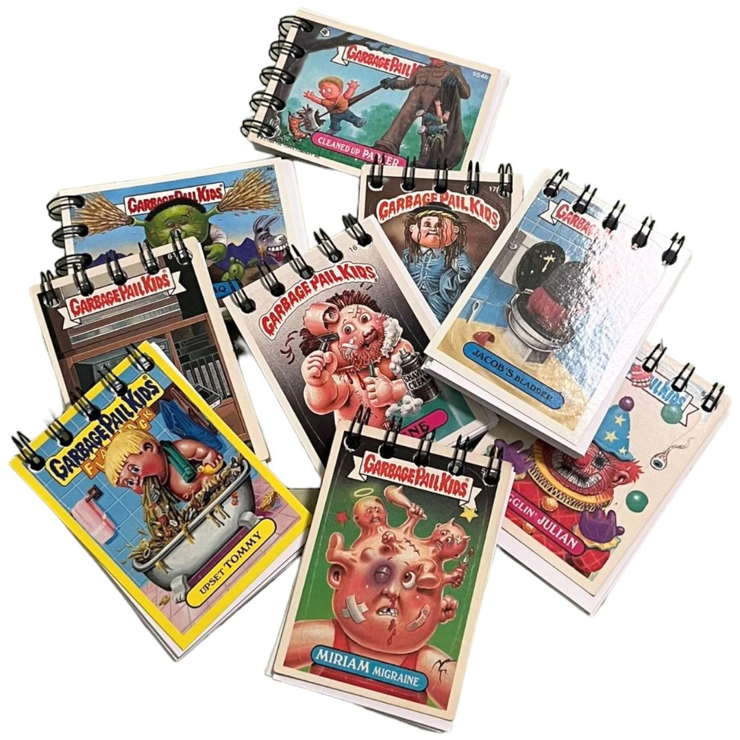 Garbage Pail Kids Handmade Upcycled Vintage Trading Card Mini Journals