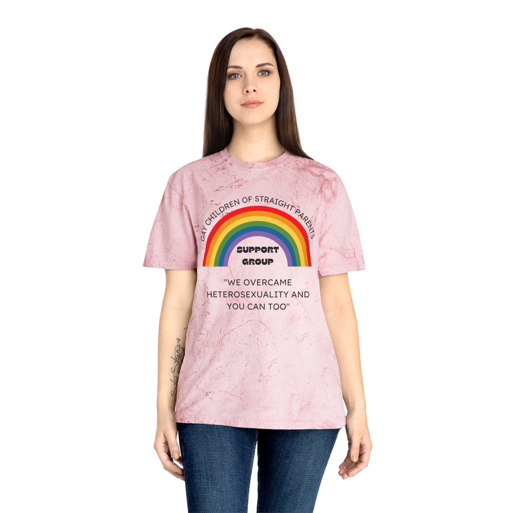 Gay Children of Straight Parents Support Group Unisex Color Blast T-Shirt