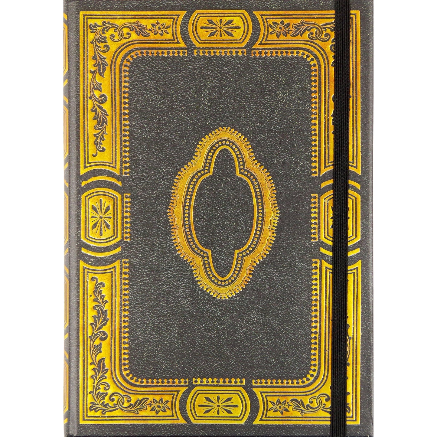 Gilded Onyx Journal | Book bound-style binding Notebook | 160 Pages