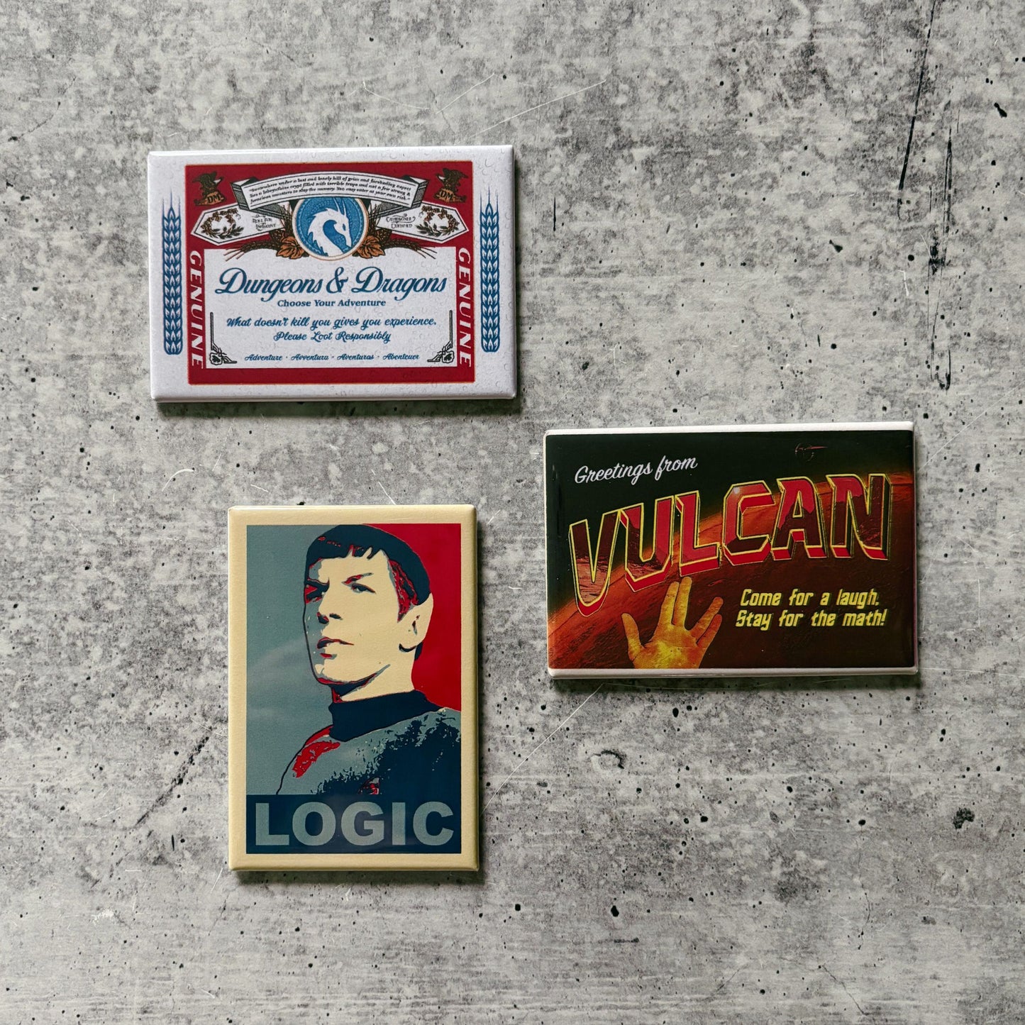 Greetings From Vulcan Funny Refrigerator Magnet | Rectangular Magnetic Surface Decor | 2" x 3"
