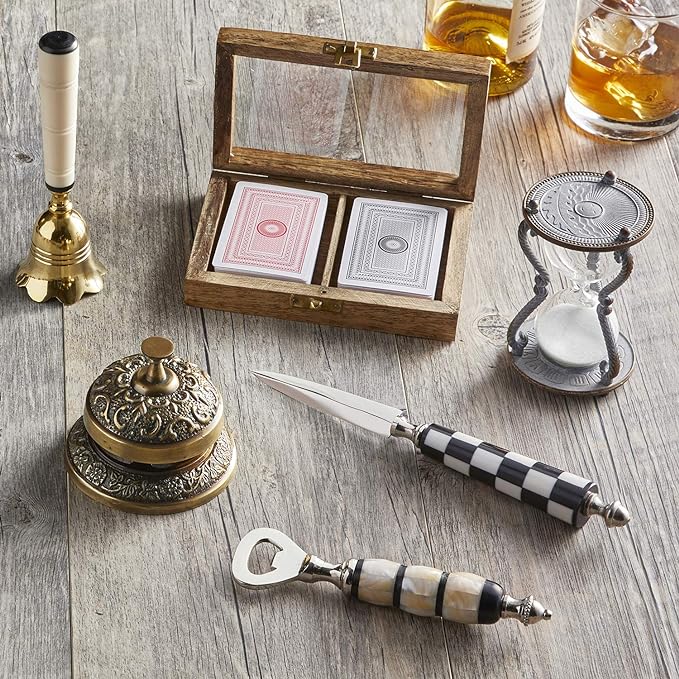 Hand Bell | Actual Ringing Bell | Classic Vintage Desk Decor | Gift for Her