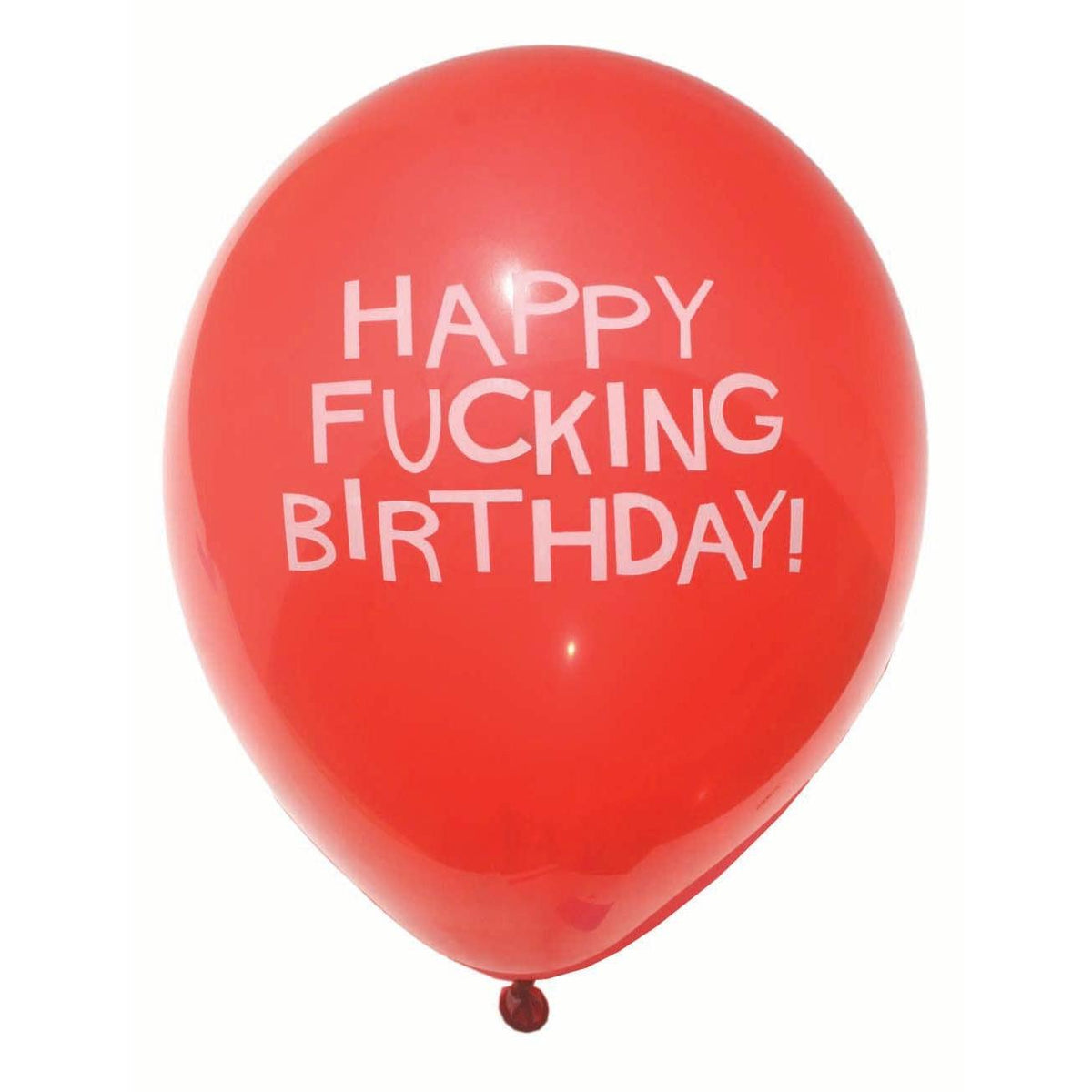 Happy Fucking Birthday Balloons | Assorted Color 8-Pack-Little Genie Productions-The Bullish Store