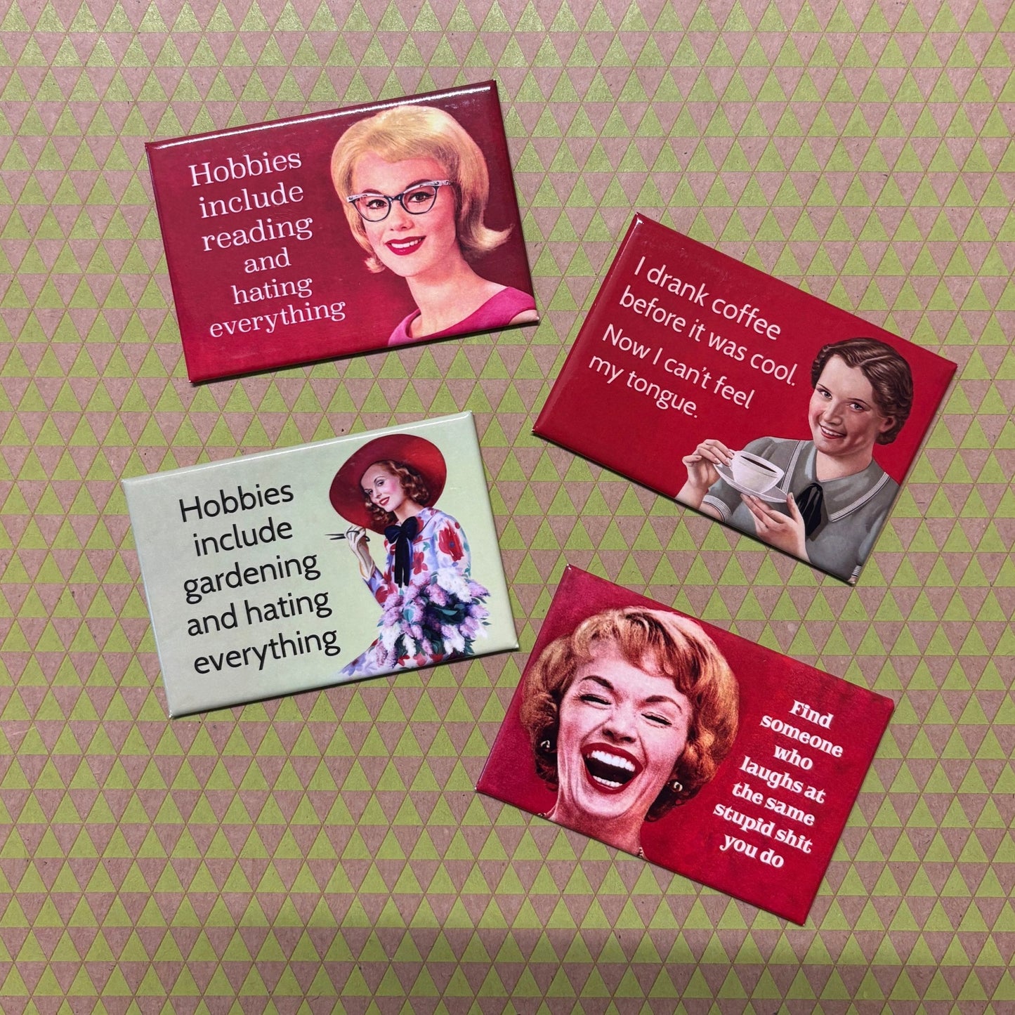 Hobbies Include Gardening And Hating Everything Refrigerator Magnet | 3" x 2"