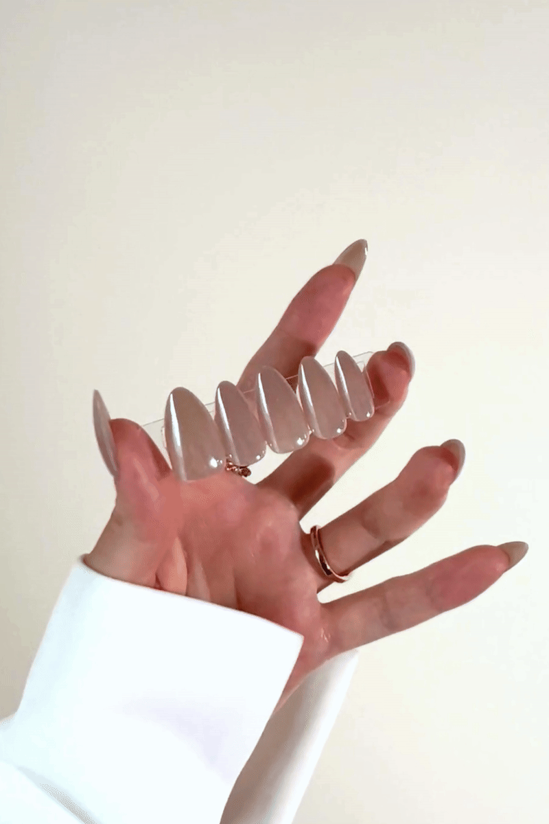 Honey Sugar Pop Press-On Nails | Golden Honey Gloss Nails | Reusable & Non-Toxic