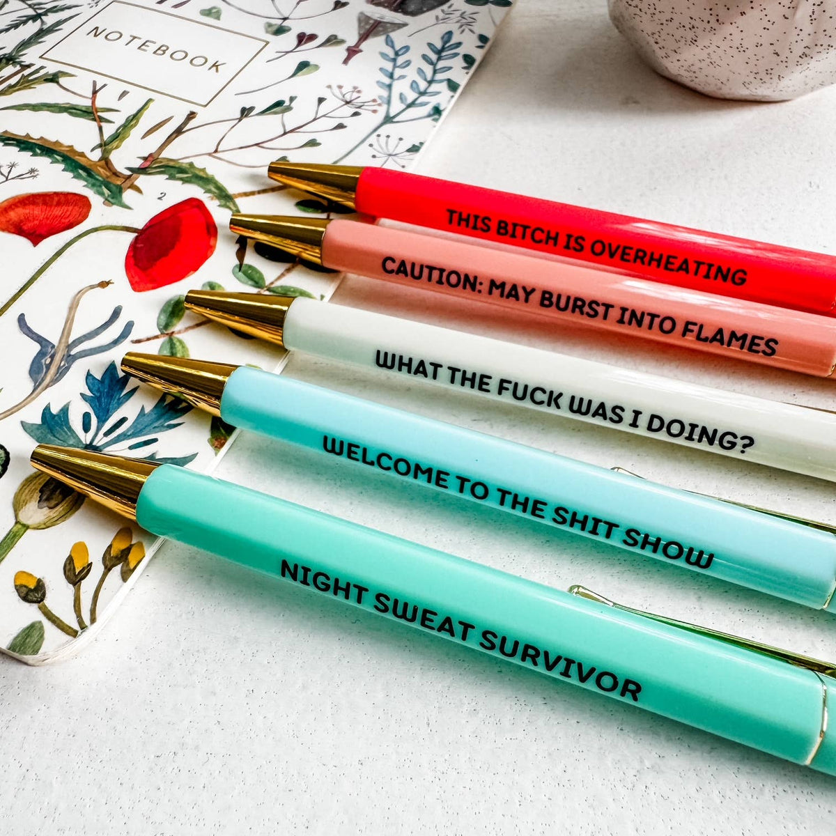 Hotter Than Ever Menopause Pen Set | 5-Pen Set